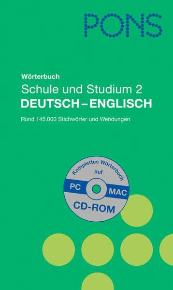PONS Wörterbuch für Schule und Studium. Globalwörterbuch Deutsch-Englisch