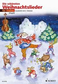 Die schönsten Weihnachtslieder: sehr leicht bearbeitet. 1-2 Violinen.