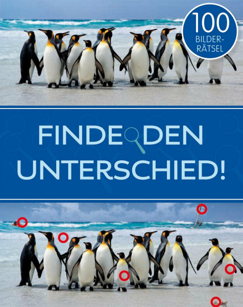 Finde den Unterschied (blau): 100 Bilderrätsel