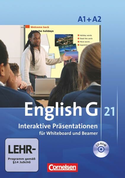 English G 21 - Materialien für Whiteboard und Beamer - Ausgabe A: Band 1/2: 5./6. Schuljahr - Interaktive Präsentationen für Whiteboard und Beamer: CD-ROM English G 21 - Materialien für Whiteboard und Beamer - Ausgabe A: Band 1/2: 5./6. Schuljahr - Interaktive Präsentationen für Whiteboard und Beamer: CD-ROM