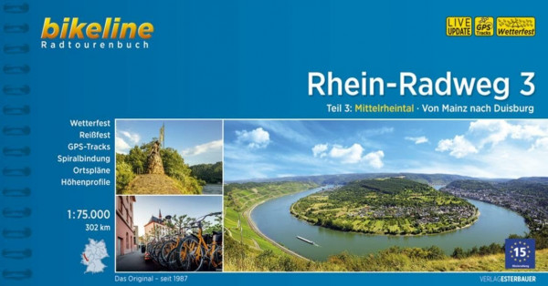 Rhein-Radweg / Rhein-Radweg Teil 3: Mittelrheintal · Von Mainz nach Duisburg, 302 km