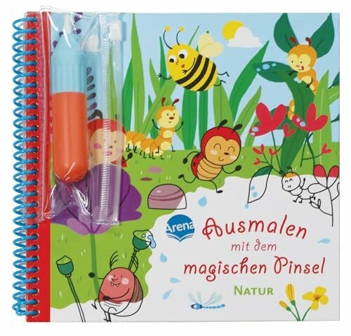 Ausmalen mit dem magischen Pinsel. Natur: Malbuch mit Wassertankstift für Kinder ab 3 Jahren