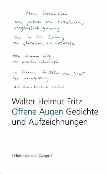 Offene Augen: Gedichte und Aufzeichnungen