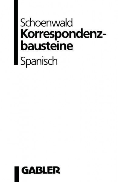 Korrespondenzbausteine Spanisch