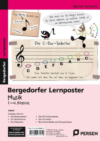 Lernposter Musik - 1.-4. Klasse