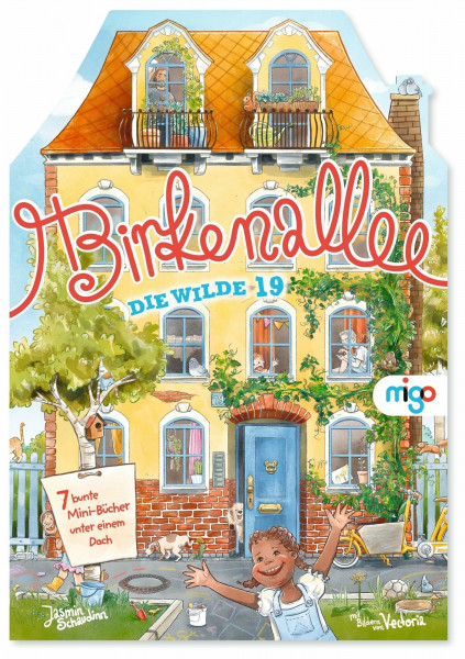 Birkenallee. Die wilde 19: 7 bunte Mini-Bücher unter einem Dach | Sieben lustige und vielseitige Geschichten aus einer bunten Nachbarschaft in besonderem Wohnhaus-Format für Kinder ab 4 Jahren