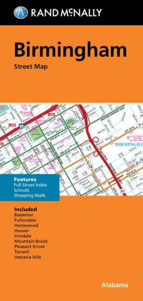 Rand McNally Folded Map: Birmingham Street Map