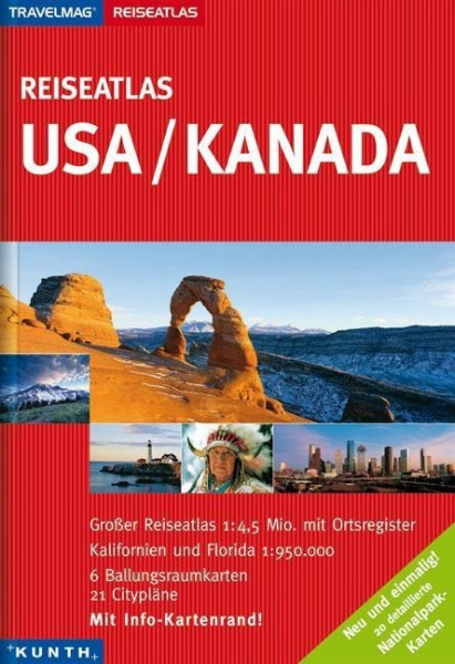 USA / Kanada Reiseatlas 1 : 4 500 000
