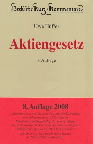 Aktiengesetz (Beck'sche Kurz-Kommentare, Band 53)