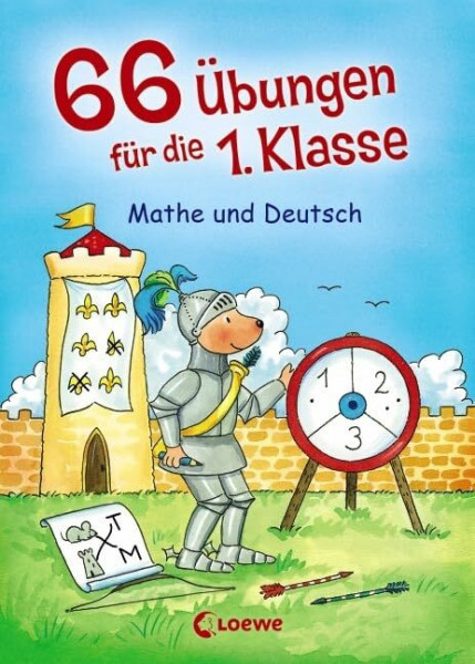 66 Übungen für die 1. Klasse - Mathe und Deutsch: Übungsblock für Grundschüler ab 6 Jahre