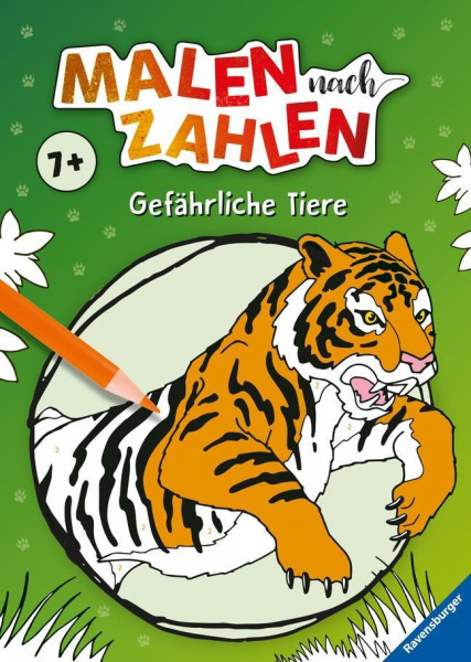 Malen nach Zahlen ab 7: Gefährliche Tiere