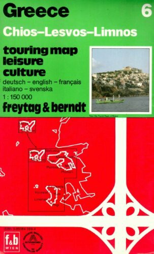 Freytag Berndt Autokarten, Hios, Lesvos, Limnos: Mit Kulturführer / 1:150000 (Griechenland: Mit Kulturführer)