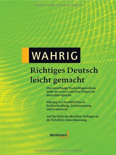 WAHRIG Band 5 Richtiges Deutsch leicht gemacht WAHRIG Band 5 Richtiges Deutsch leicht gemacht