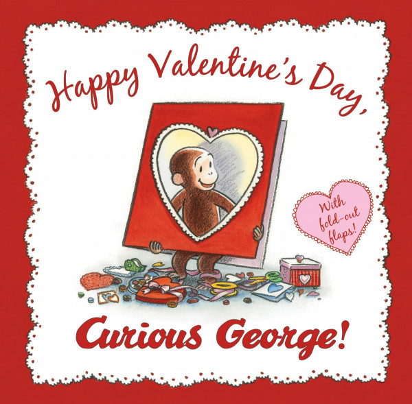 Happy Valentine's Day, Curious George: Includes 7 Fold Out Flaps for Interactive Valentine's Day Fun