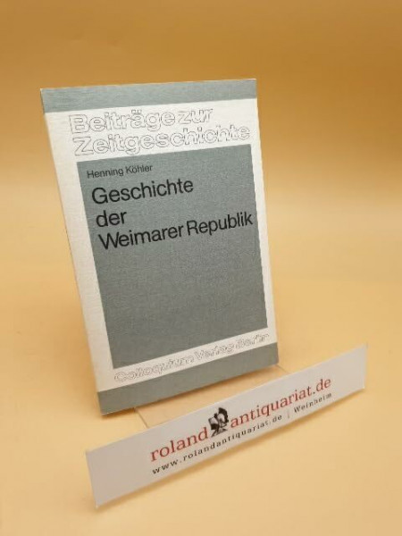 Geschichte der Weimarer Republik