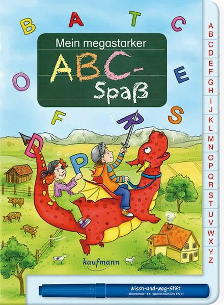 Mein megastarker ABC-Spaß (Übungen für die Vorschule: Rätseln & Lernen mit abwischbarem Stift)