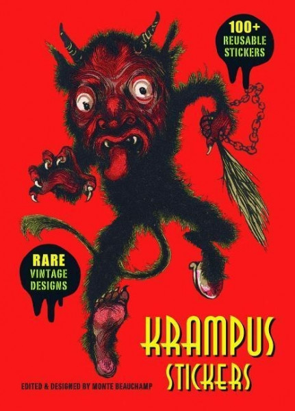 Krampus Sticker Collection: 100+ Reusable Stickers in Deluxe Tin