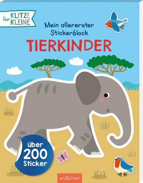 Für Klitzekleine: Mein allererster Stickerblock - Tierkinder