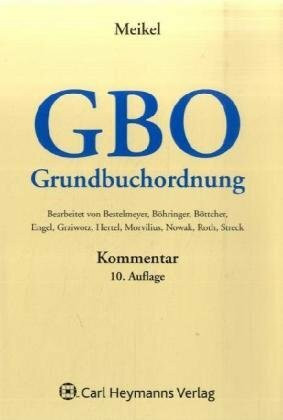 GBO - Grundbuchordnung , Kommentar