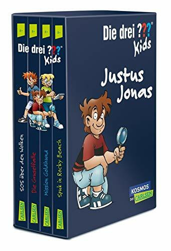 Die drei ??? Kids: 4 Bände im Schuber (SOS über den Wolken, Spuk in Rocky Beach, Die Gruselfalle, Mission Goldhund): Packende Kinderkrimis für Erstleser*innen