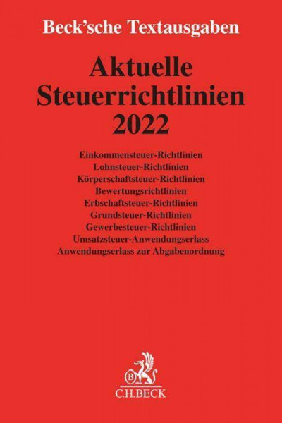 Aktuelle Steuerrichtlinien 2022