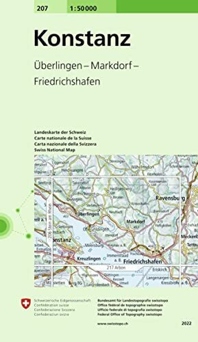 207 Konstanz: Überlingen - Markdorf - Friedrichshafen (Landeskarte 1:50 000, Band 207)