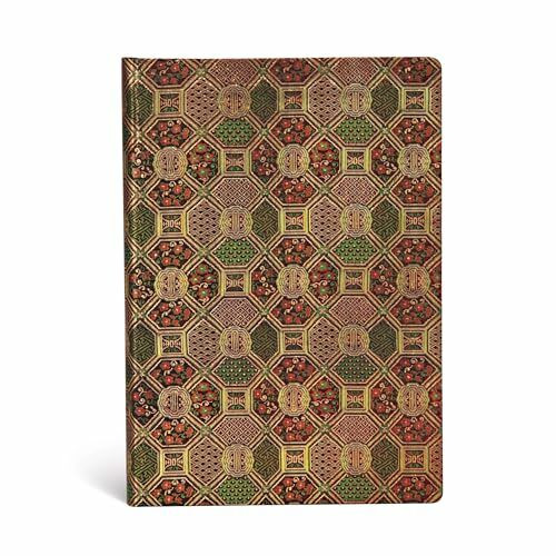 Paperblanks - Heilige tibetische Stoffe Mandala - Notizbuch Midi Liniert: Lined Midi (Sacred Tibetan Textiles)