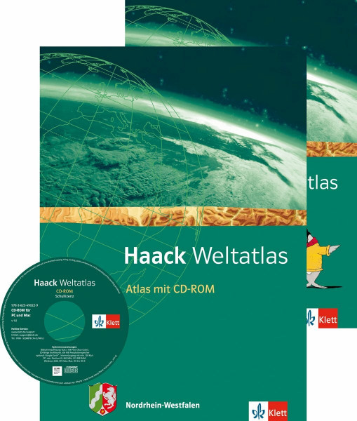 Haack Weltatlas. Ausgabe Nordrhein-Westfalen Sekundarstufe I: Atlas mit CD-ROM und Arbeitsheft Kartenlesen Klasse 5-10