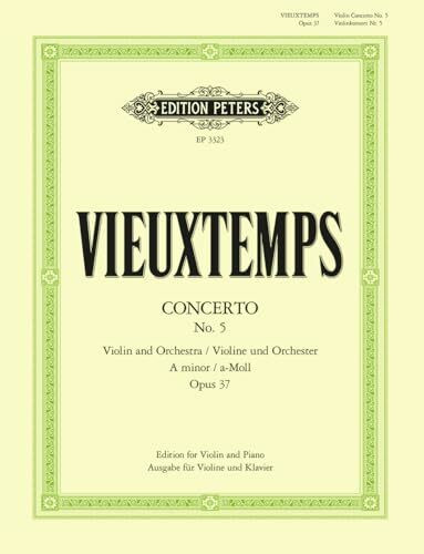 Violin Concerto No. 5 in a Minor Op. 37 Edition for Violin and Piano: Edition for Viola and Piano (Edition Peters)