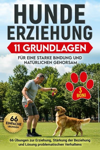 Hundeerziehung: 11 Grundlagen für eine starke Bindung und natürlichen Gehorsam: 66 Übungen zur Erziehung, Stärkung der Beziehung und Lösung problematischen Verhaltens