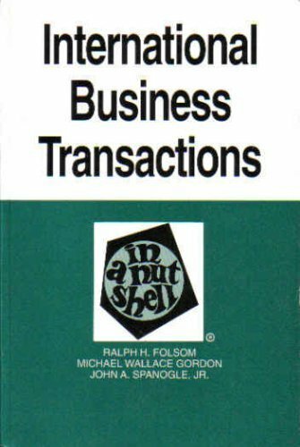 International Business Transactions in a Nutshell International Business Transactions in a Nutshell
