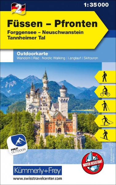 Füssen - Pfronten Nr. 02 Outdoorkarte Deutschland 1:35 000