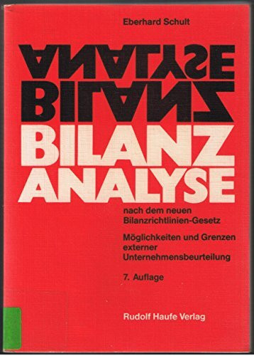Bilanzanalyse nach dem neuen Bilanzrichtlinien-Gesetz. Möglichkeiten und Grenzen externer Unternehmensbeurteilung