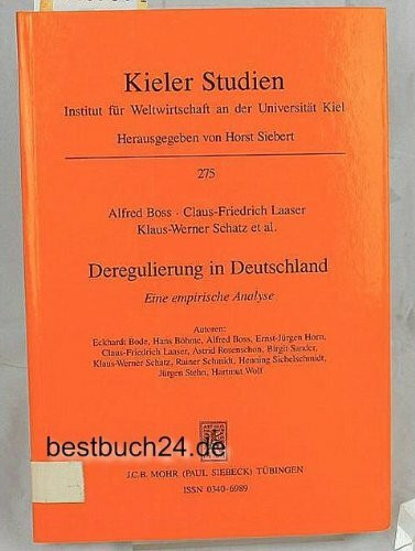 Deregulierung in Deutschland. Eine empirische Analyse