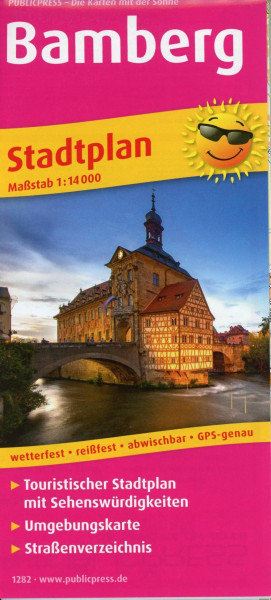 Bamberg. Stadtplan 1:14 000