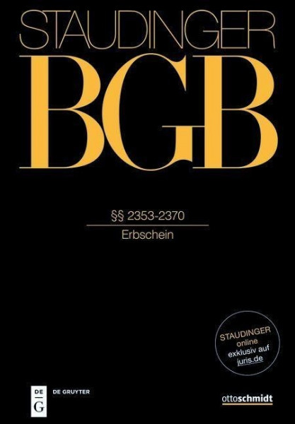Staudingers Kommentar zum BGB §§ 2353-2370 (Erbschein)