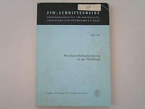Wettbewerbsbeschränkung in der Nachfrage