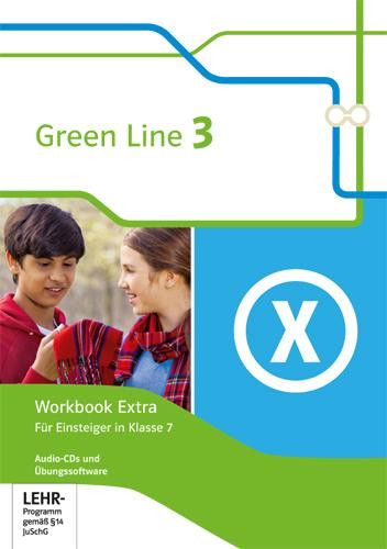 Green Line 3. 7. Klasse. Workbook Extra mit digitalen Medien zum Arbeitsheft in der Klett Lernen App Klasse 7
