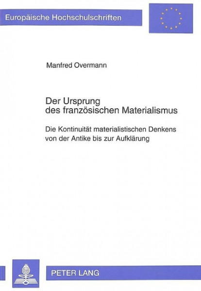 Der Ursprung des französischen Materialismus