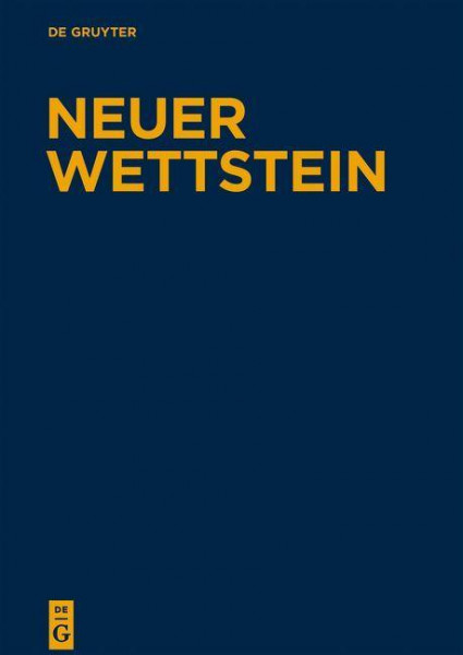 Neuer Wettstein. Texte zum Matthäusevangelium