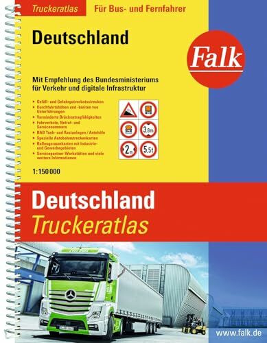 Falk Truckeratlas 1:150.000: für Bus- und Fernfahrer (Falk Atlas)