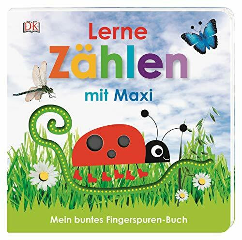 Mein buntes Fingerspuren-Buch. Lerne zählen mit Maxi: Pappbilderbuch mit Fingerspuren ab 18 Monaten
