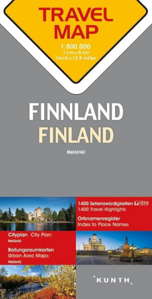 Reisekarte Finnland 1:800.000