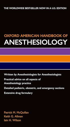 Oxford American Handbook of Anesthesiology (Oxford American Handbooks)