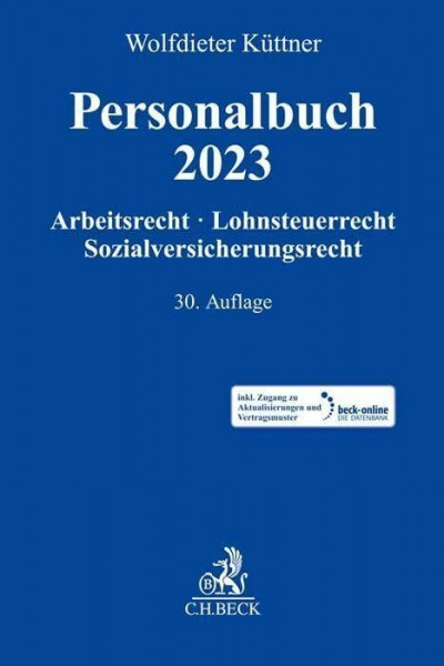 Personalbuch 2023: Arbeitsrecht, Lohnsteuerrecht, Sozialversicherungsrecht
