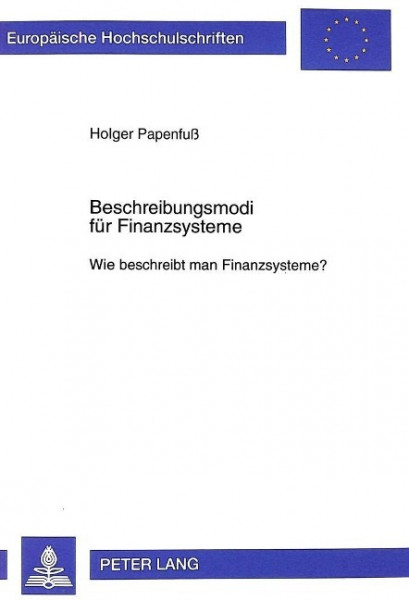 Beschreibungsmodi für Finanzsysteme