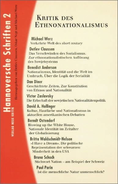 Kritik des Ethnonationalismus (Hannoversche Schriften 2)