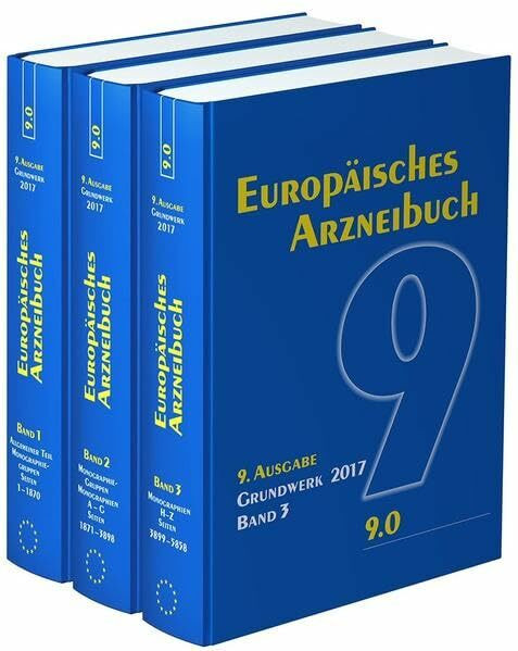 Europäisches Arzneibuch 9. Ausgabe, Grundwerk 2017: Amtliche deutsche Ausgabe (Ph. Eur. 9.0)