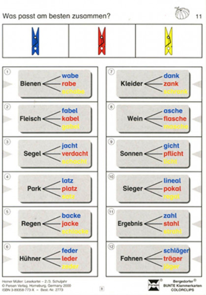 Lesekartei - 2./3. Klasse