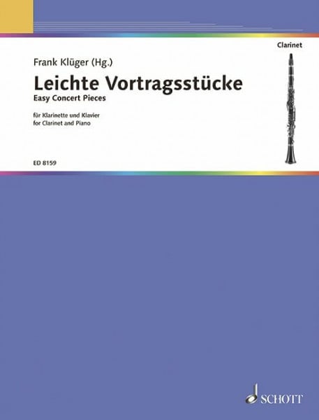 Leichte Vortragsstücke: Klarinette und Klavier.